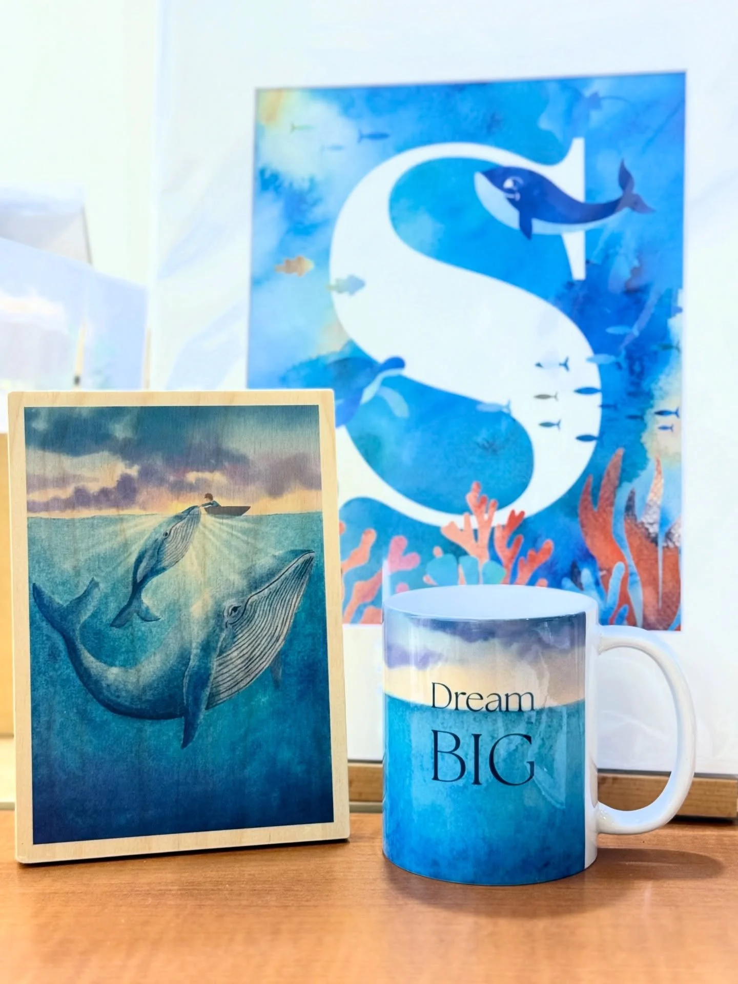 From bedtime stories to morning coffee 📚☕️, artistic gifts to meant to inspire.

Playful art for a child&rsquo;s bedroom and a daily reminder to dream big for the coffee lover &mdash;thoughtful gifts made for dreamers of all ages 💙

Available onlin