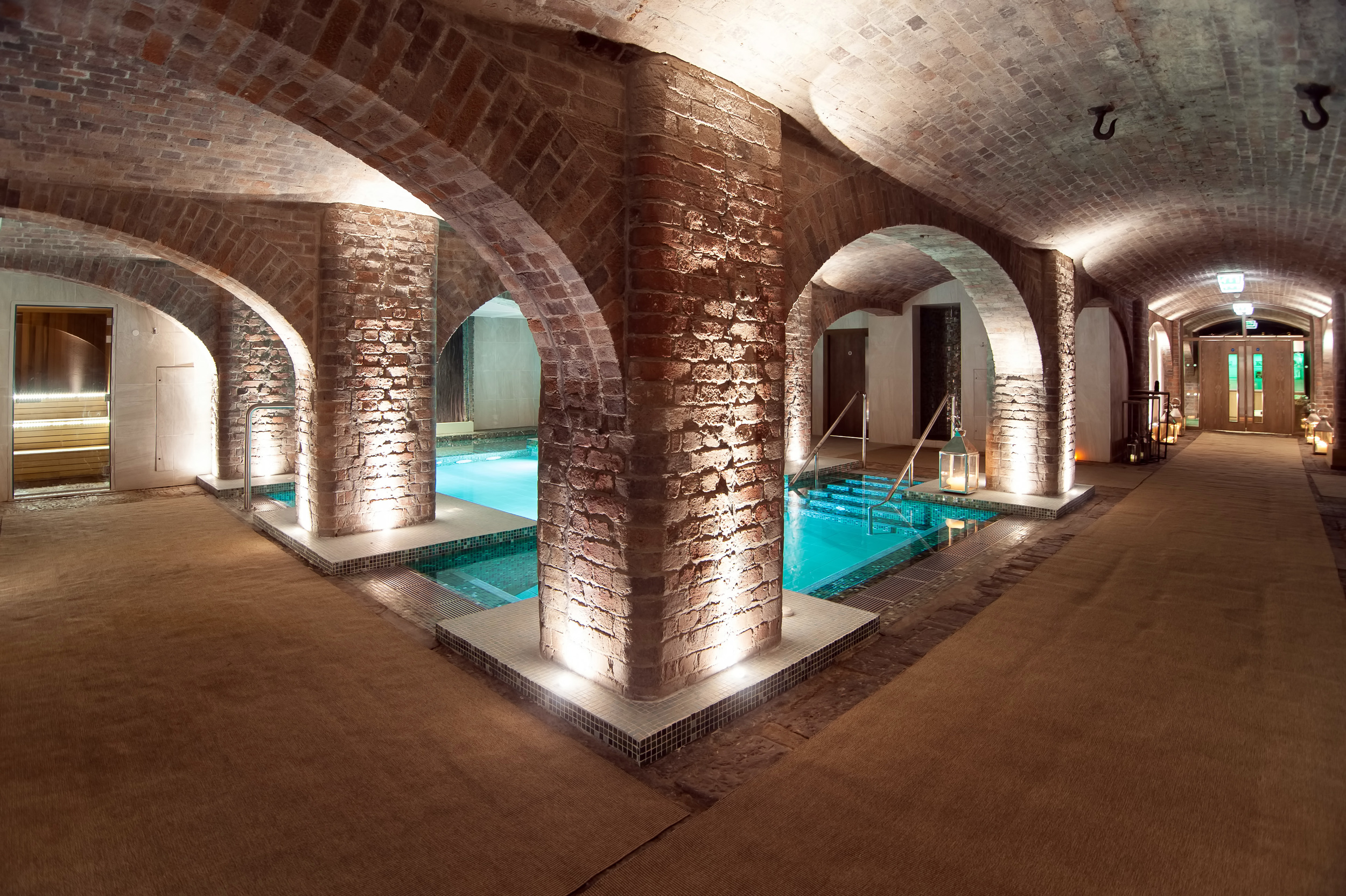 The underground Maya Blue Wellness at Stanley Dock, Liverpool