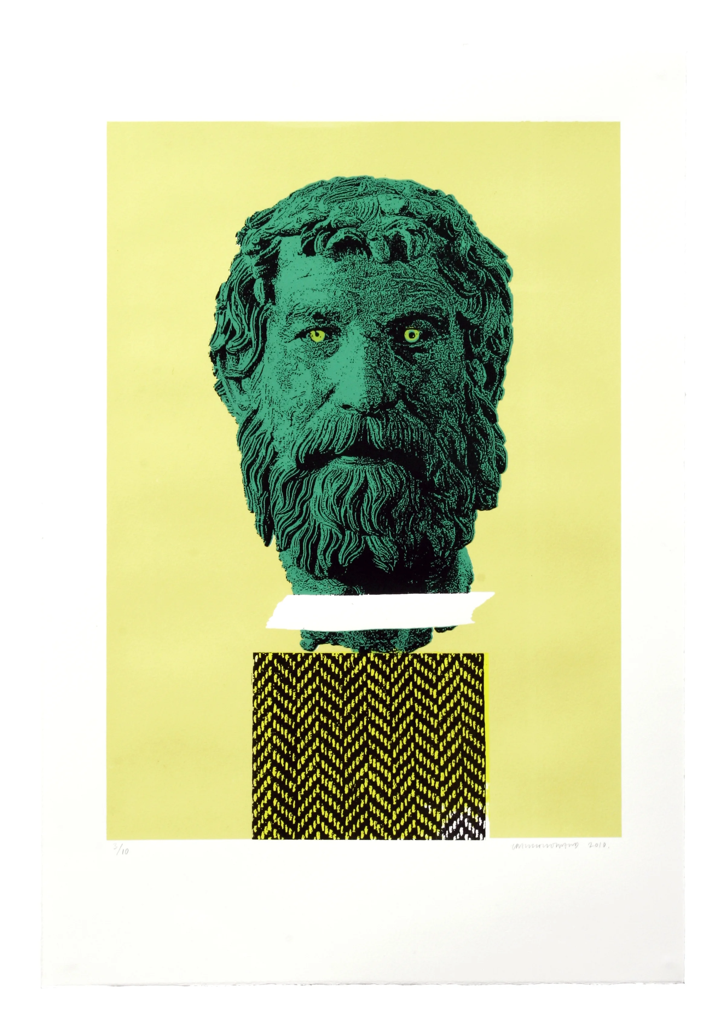 Untitled (Green Greek Head) (2010)