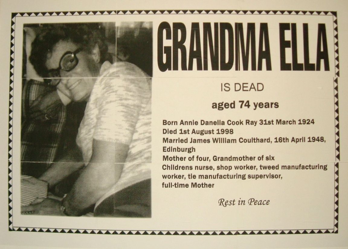 Untitled (Grandma Ella is Dead)