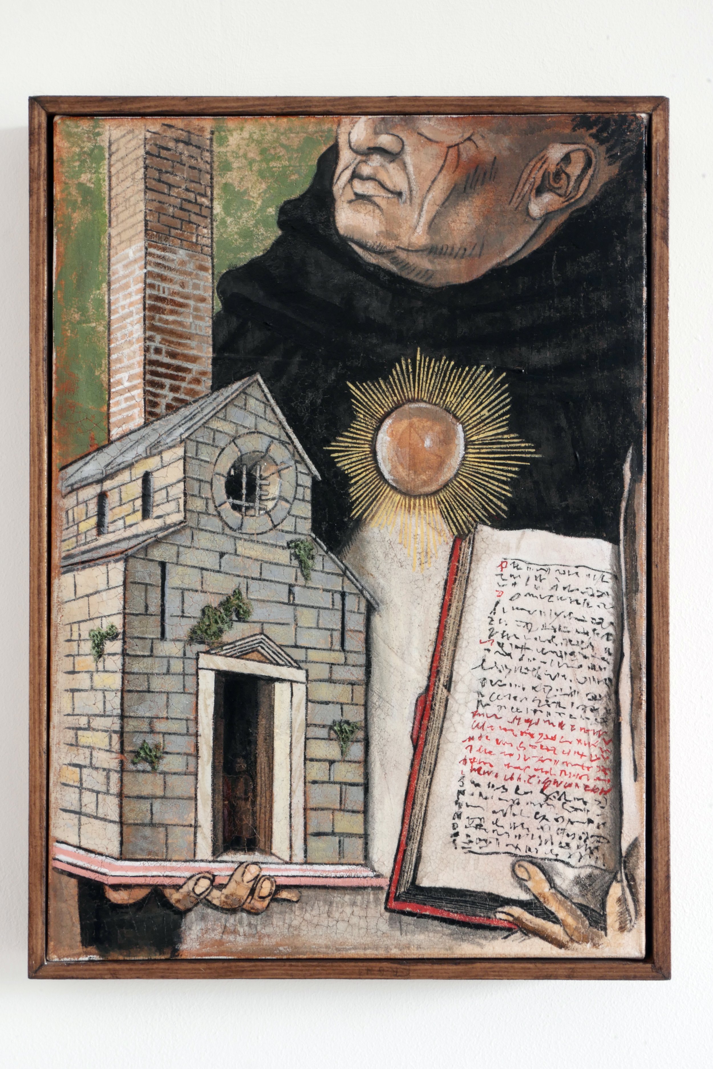 St Thomas Aquinas Holds an Architectural Model and an Open Book (After Carlo Crivelli) image 2