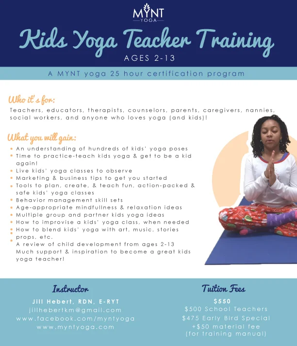 Kid S Yoga Teacher Training Mynt Connecticut Kids Children