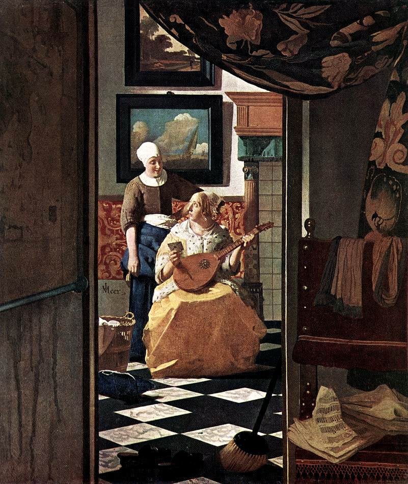 The Love Letter by J. Vermeer