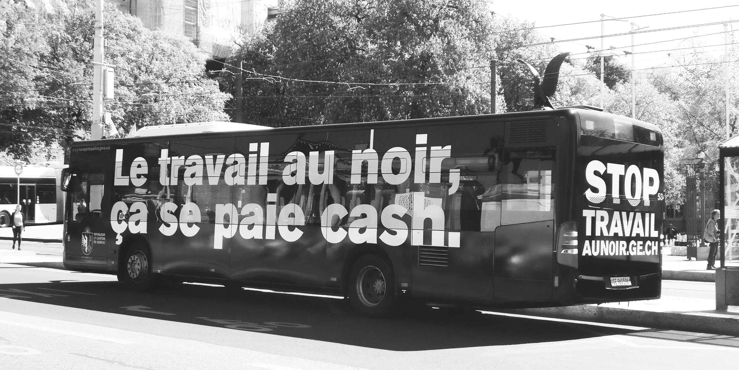   L’agence cavalcade et L’Etat de Genève lancent une campagne coup de poing contre le travail au noir...  