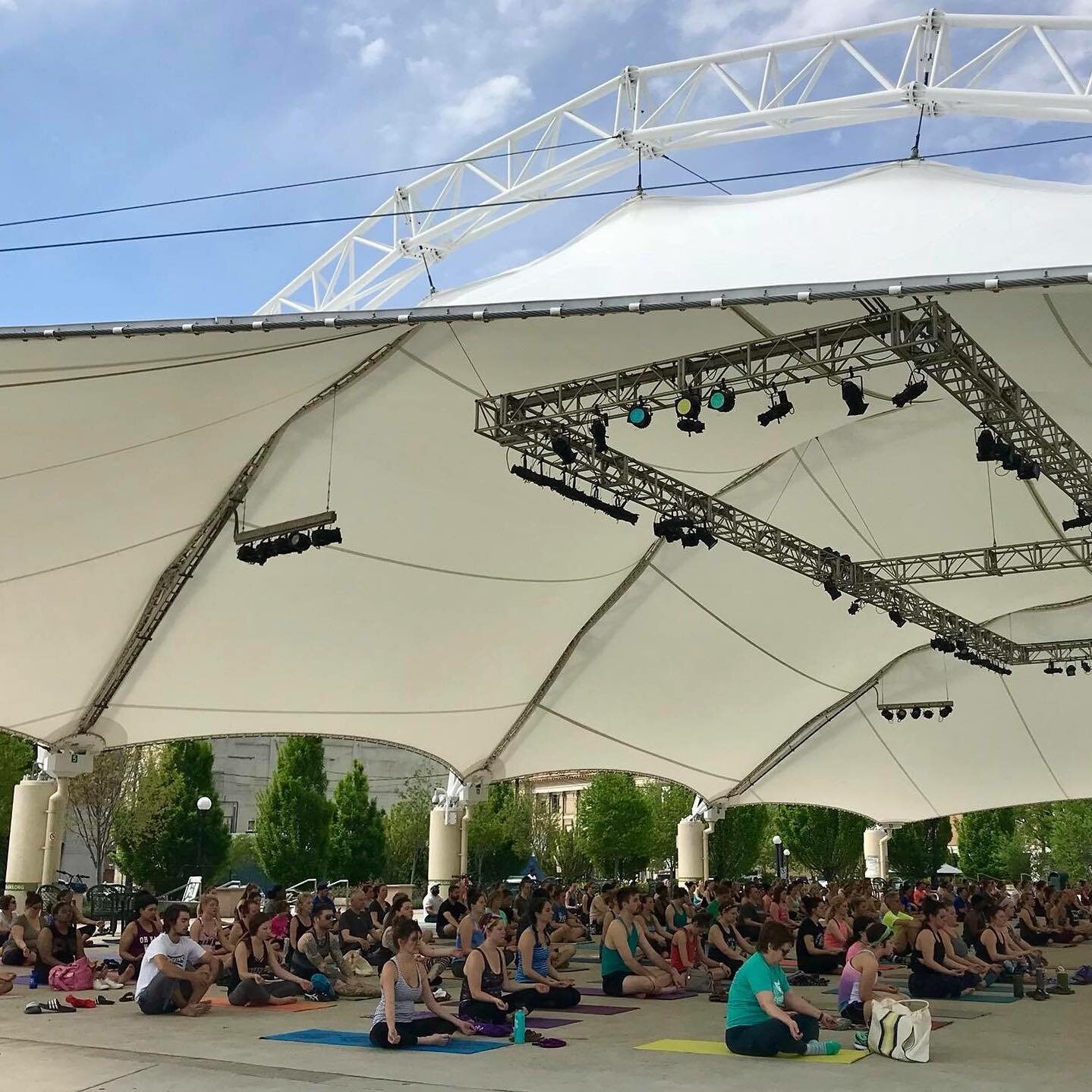 Speakeasy is back under the big top for Yoga in the Park!⁠

Join Tori at Riverscape this Saturday, May 20 from 10-11am for a free flow, perfect for all ages and skill levels.⁠
⁠
Visit speakeasydayton.com/events for more information. No pre-registrati