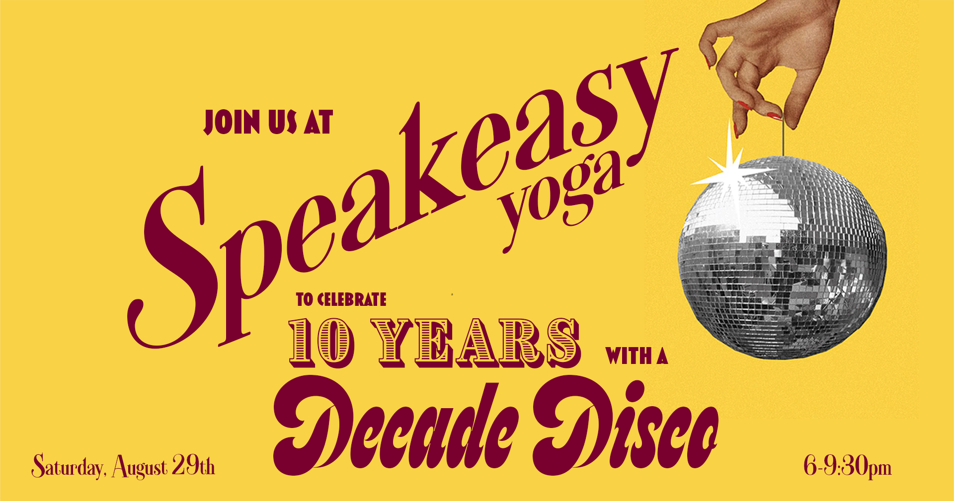 DECADE DISCO: Celebrate 10 Years of Speakeasy!