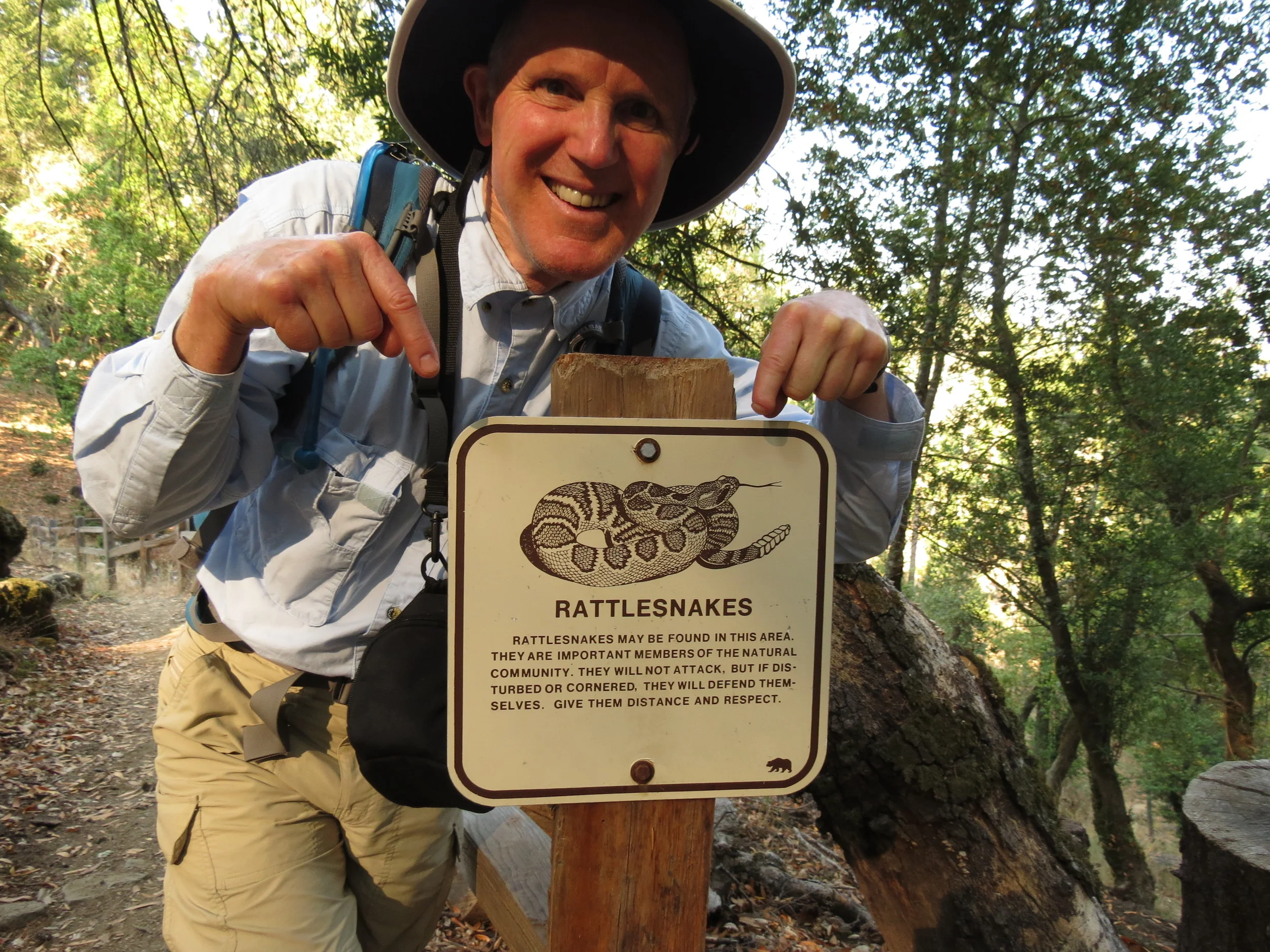 paul and rattle snake sign.JPG