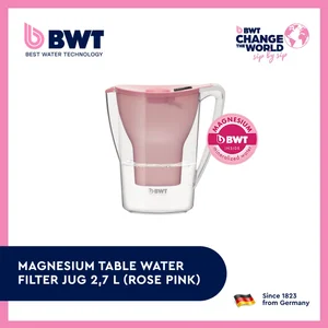 BWT Magnesium Table Water Filter Jug 2,7 L (Rose Pink)
