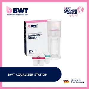 BWT Water filter AQUAlizer Station + 1 Zinc & 1 Magnesium filter + 2 Glass carafes