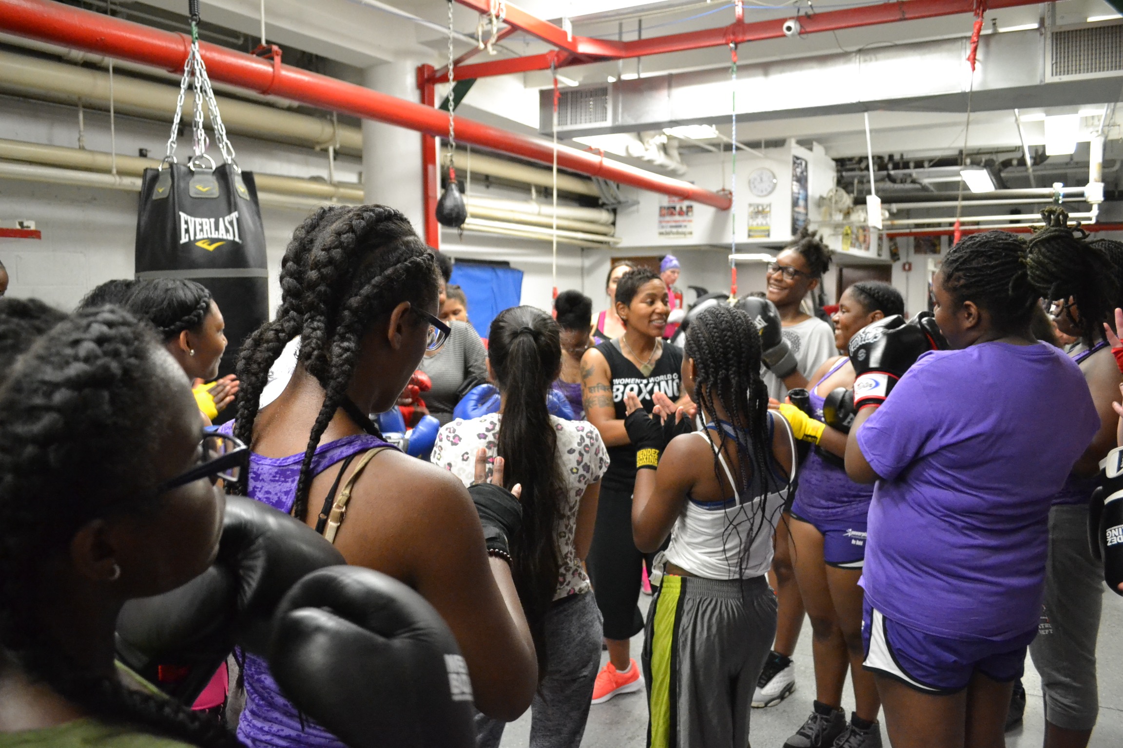 Empowering Girls Through The Sport Of Boxing Women's World of Boxing, NYC + PowerPlayNYC #ssla2016 Summer Leadership Academy ©women's world of boxing. photo by nebi.