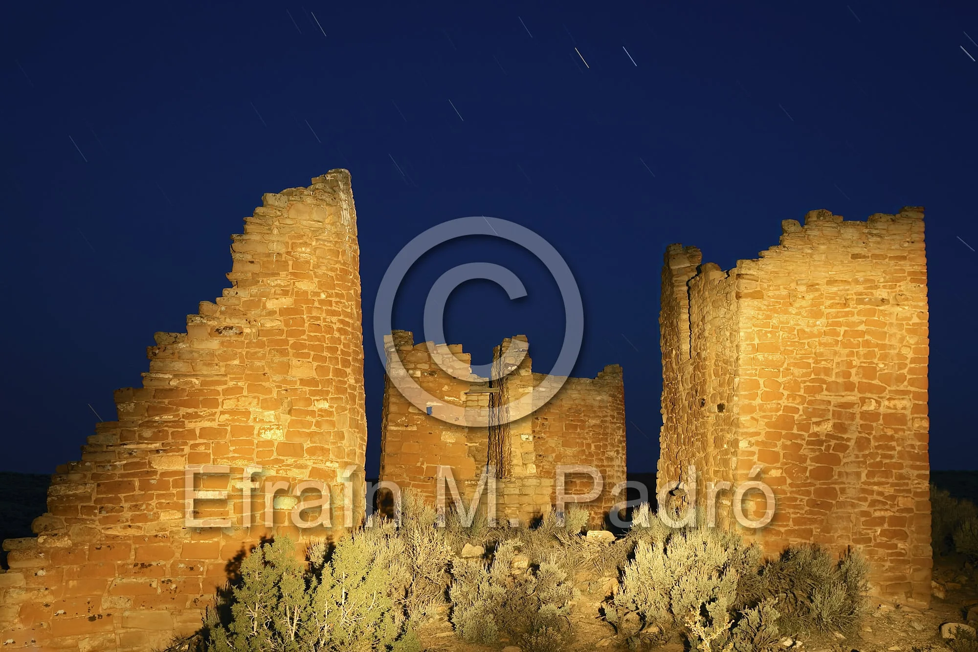 Hovenweep Castle at twilight, Hovenweep National Monument, Utah