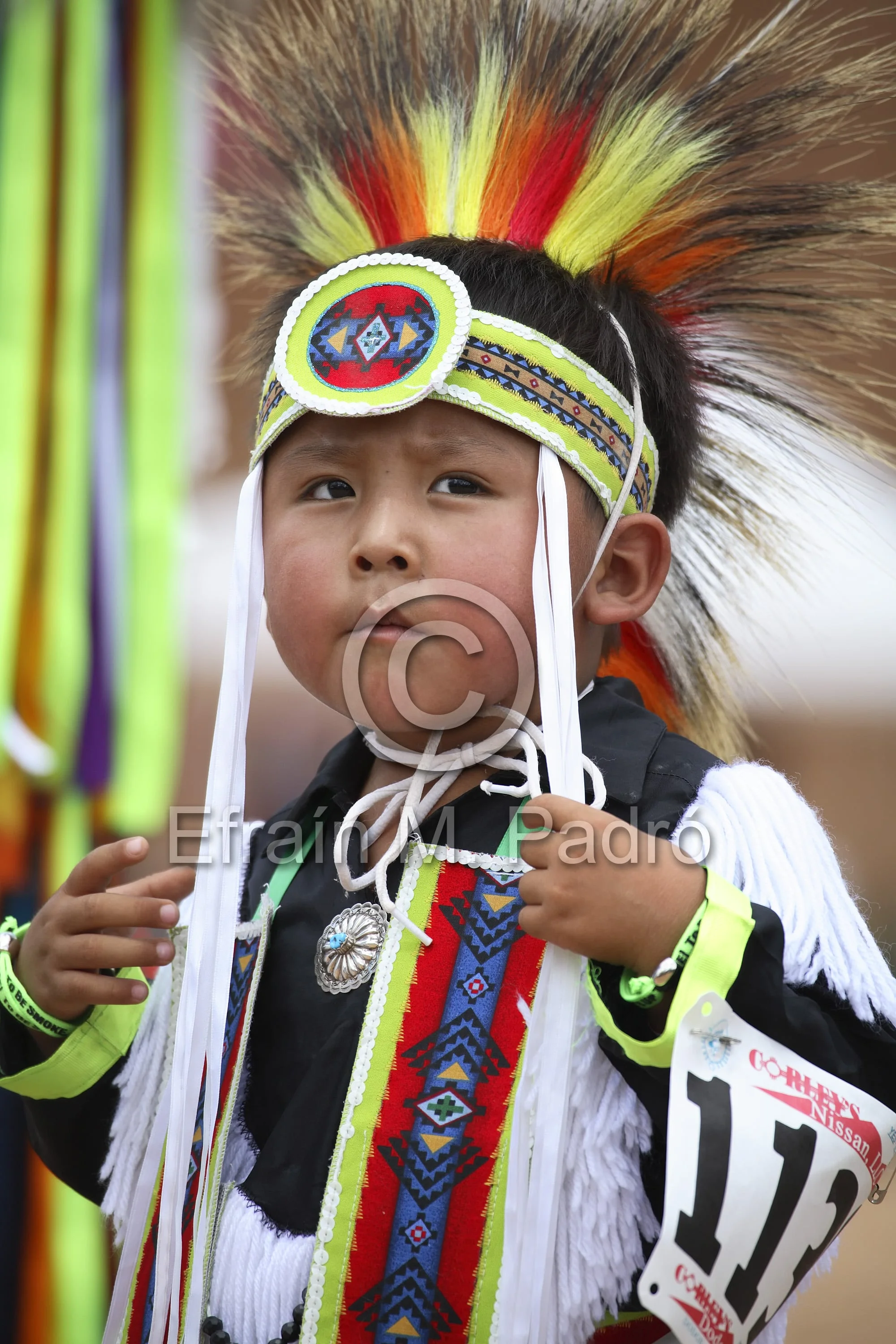 Indian boy dancer, Pow Wow, Gallup Inter-Tribal Ceremonial, New Mexico