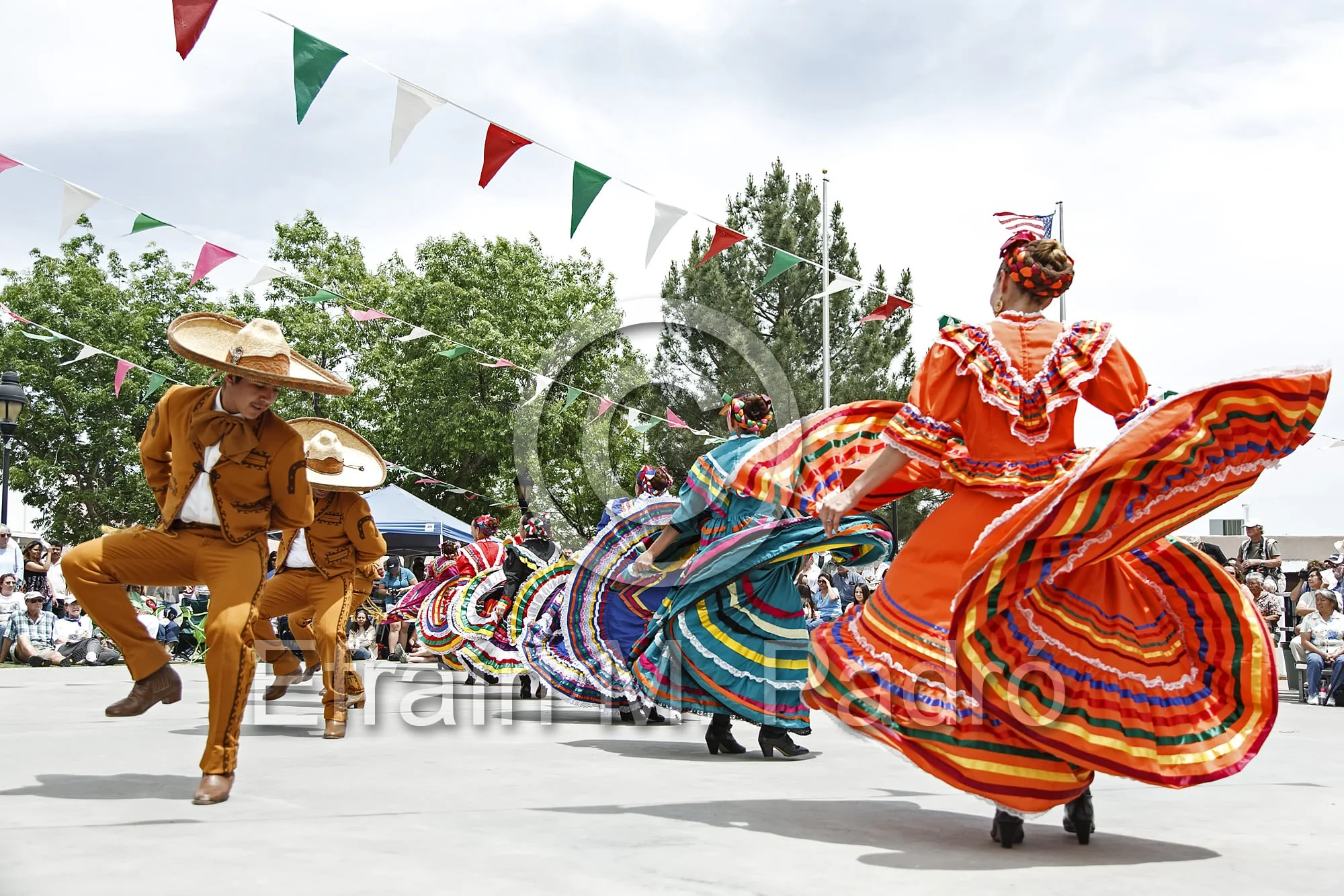 Mexican dancers, Cinco de Mayo Celebration, Old Mesilla, Las Cruces, New Mexico