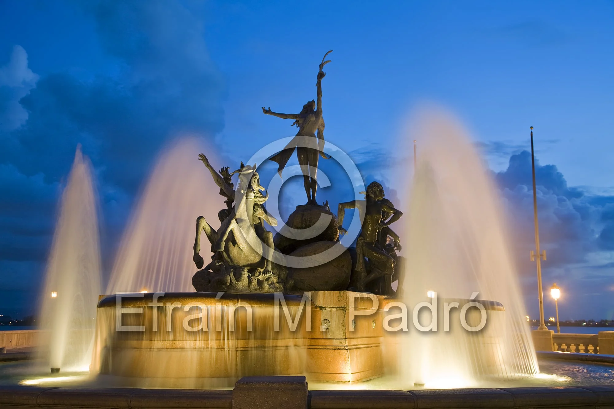 Raices ("roots") sculpture/fountain, Old San Juan, Puerto Rico