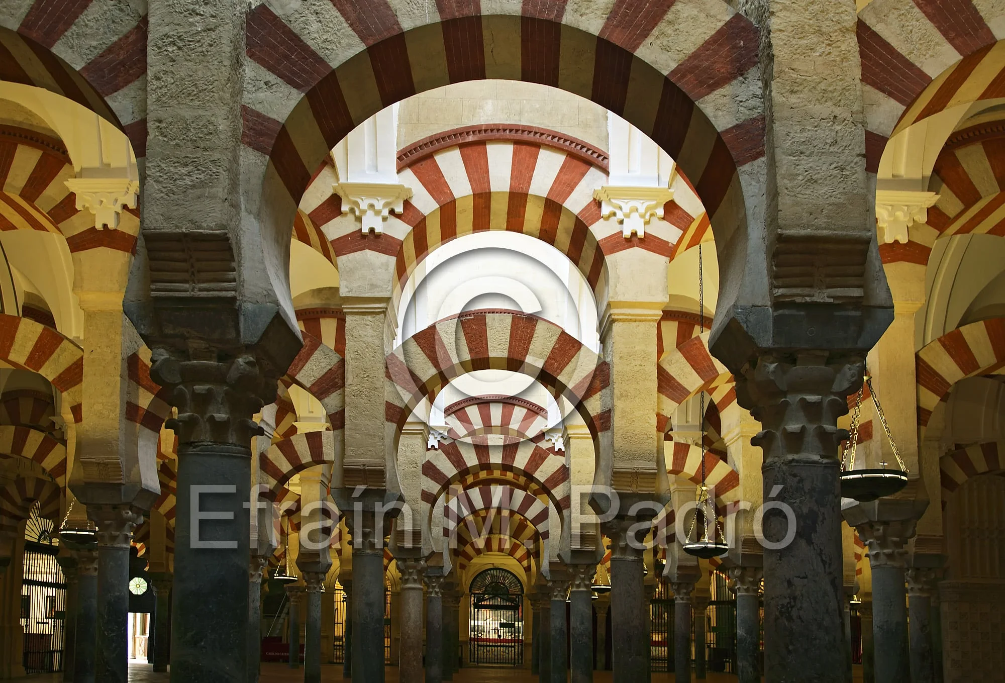 Arches and columns, Mosque/Cathedral, Cordoba, Spain