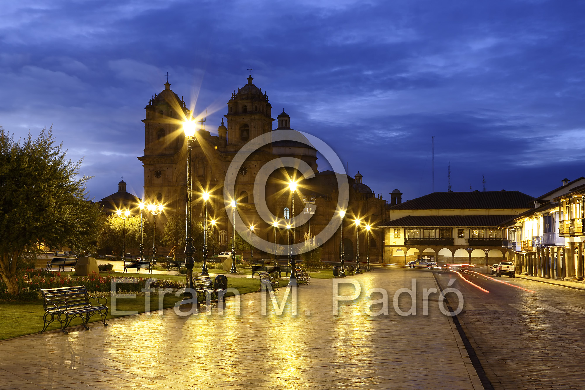 La Compania de Jesus (The Company of Jesus) Church on the Plaza de Armas, Cusco, Peru