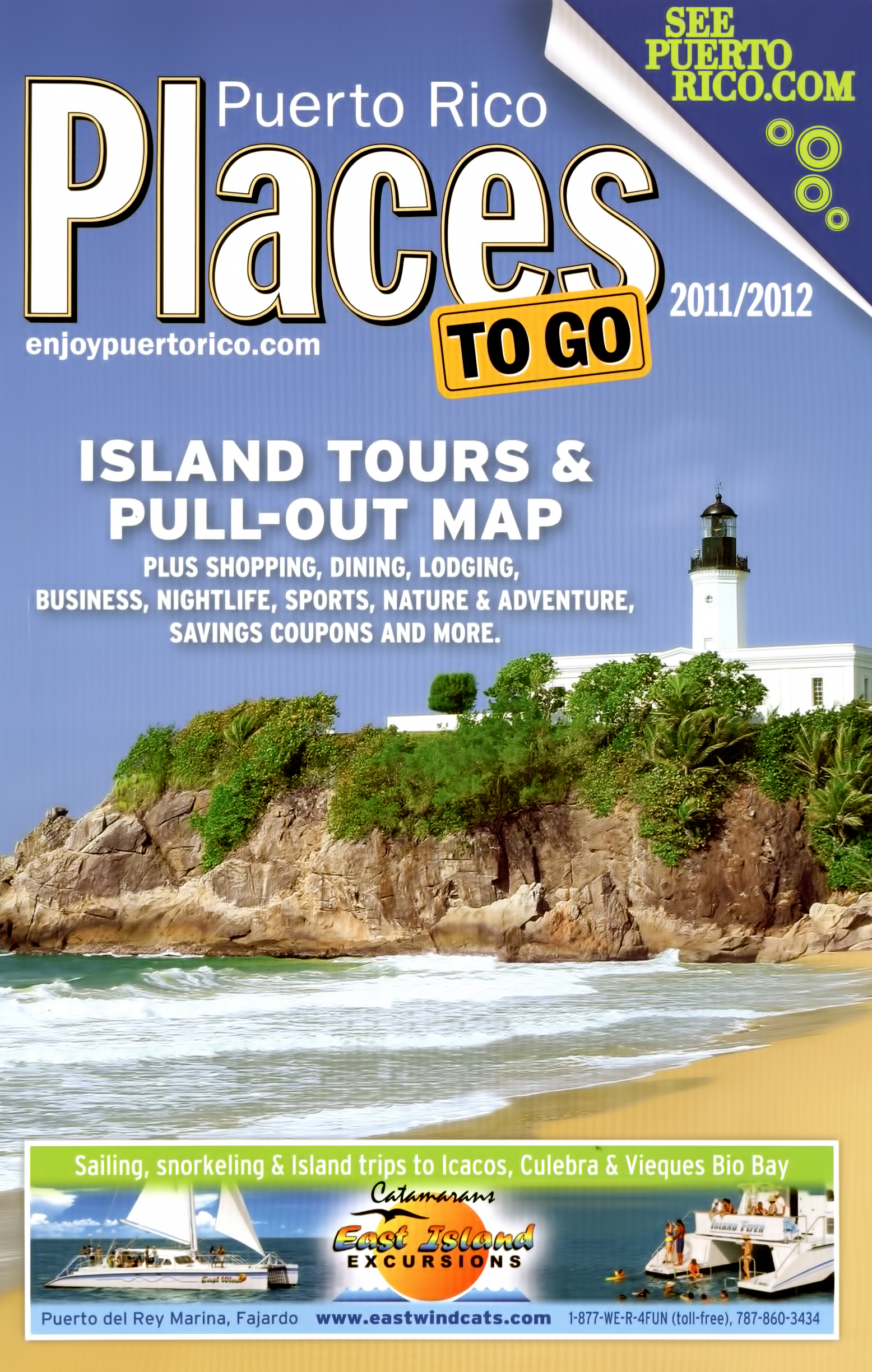 Cover, Puerto Rico Places to Go (Punta Tuna Lighthouse, Maunabo, PR)