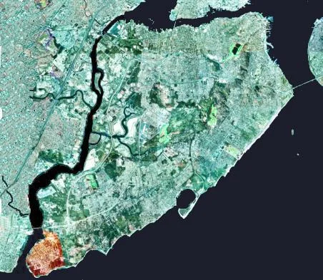 Satellite map of Tottenville