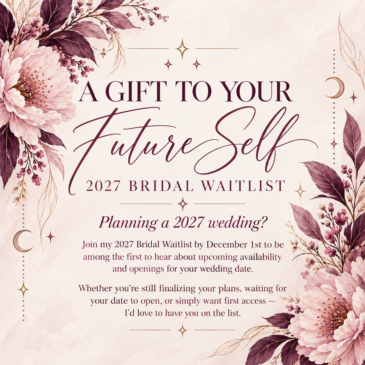 2027 bridal makeup waitlist for Leah Francesca Makeup in Troy, NY