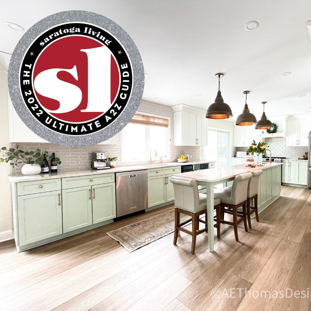 So excited to have won silver in the @saratogaliving Best Of guide for Interior Design! Thank you to everyone who voted! #AEThomasDesign #SaratogaSprings #CapitalDistrict #InteriorDesign #Design #Designer #InstaInterior #NY