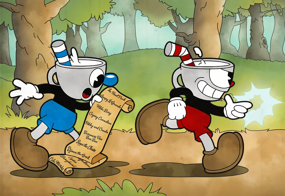 Cuphead and Mugman