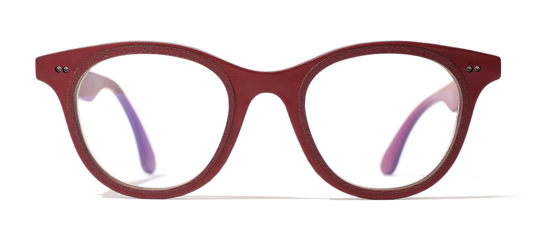 Color ref: 10 / Bordeaux goat rims over Plum - Nose size B