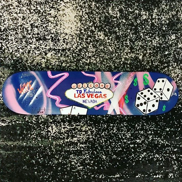Loving this #custom #LasVegas #skate #deck 😎🔴SOLD