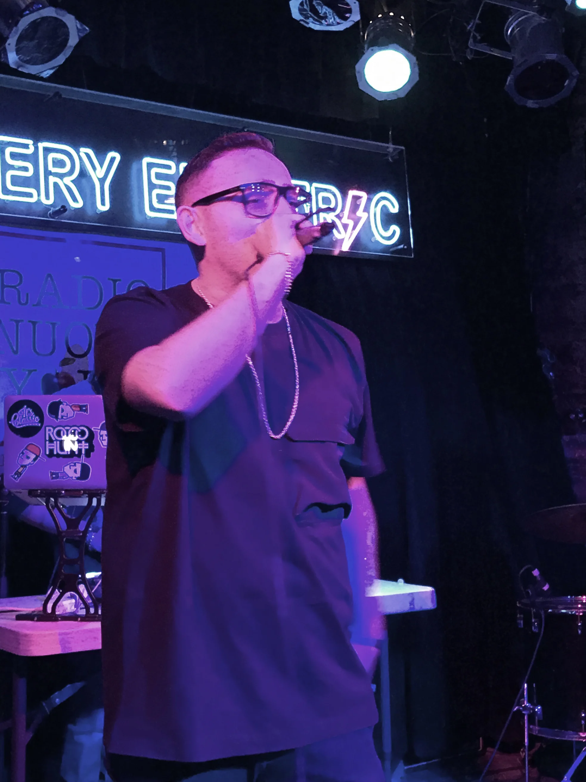 Rocco Hunt performing at The Bowery Electric, New York City