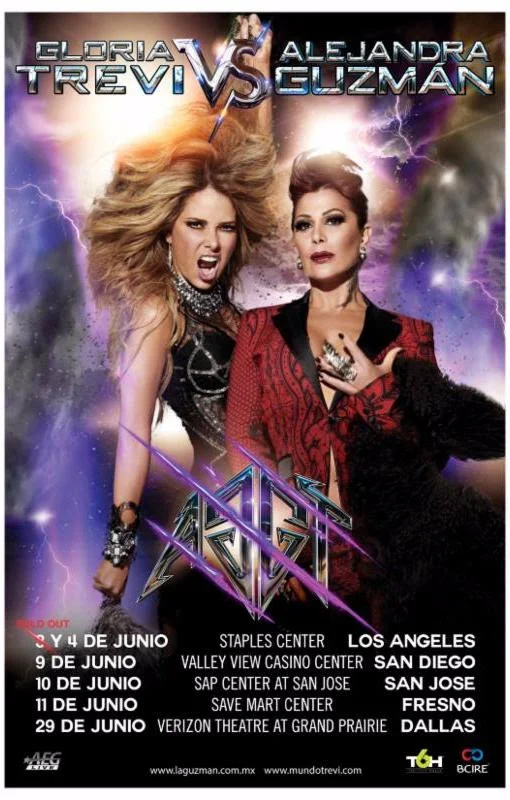 Gloria Trevi vs Alejandra Guzmán New US Tour Dates