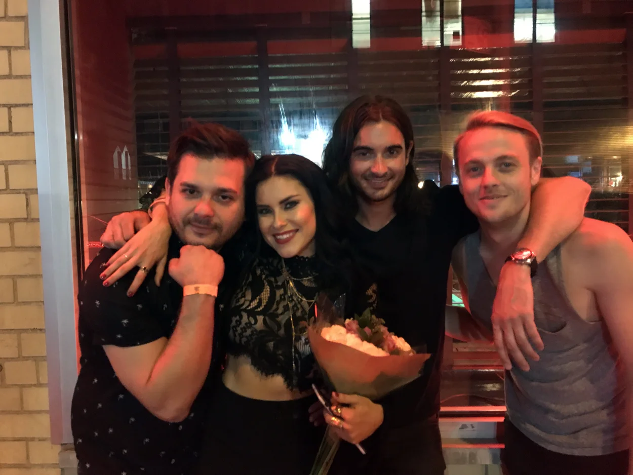 FROM LEFT TO RIGHT: Dmitry Libman, Alexandra Amor, Andrew Lynch, Johnny Coryn PHOTO CREDIT: Musical Notes Global