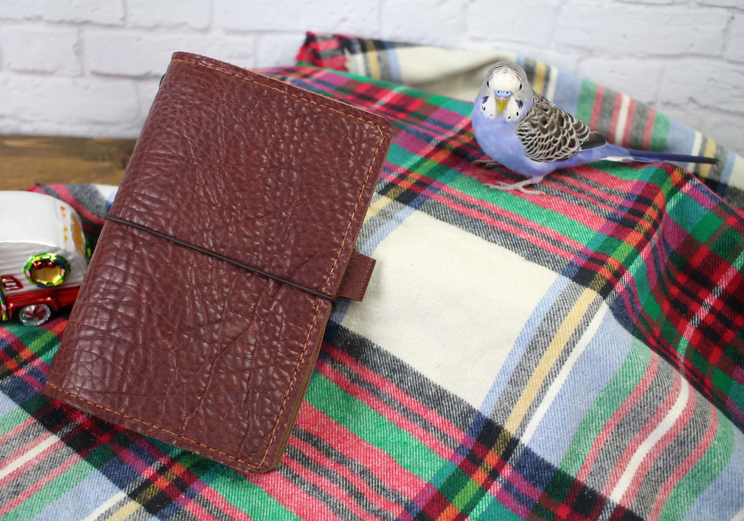 Bison hide Leather Quill