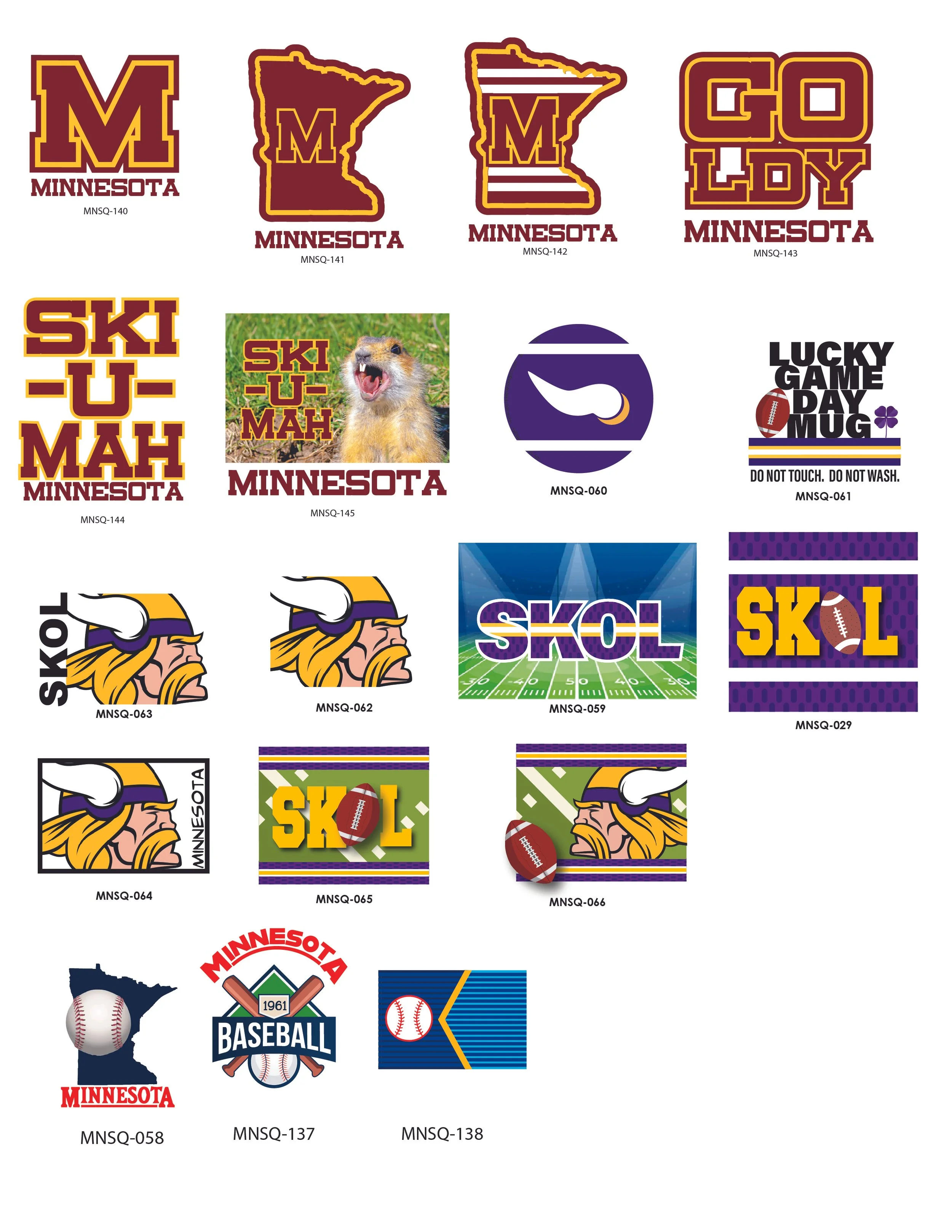 25 MN graphics gopher viking twins kitchen towels.jpg