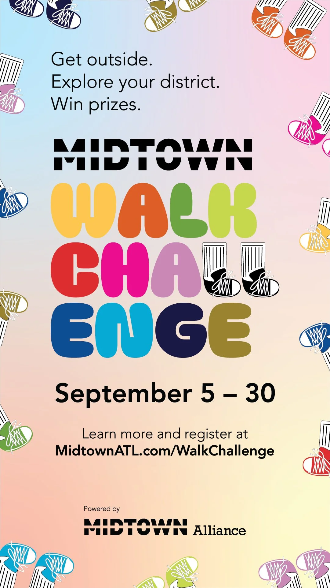  Branding and logo design for Midtown Alliance program, Midtown Transportation’s annual Walk Challenge. 