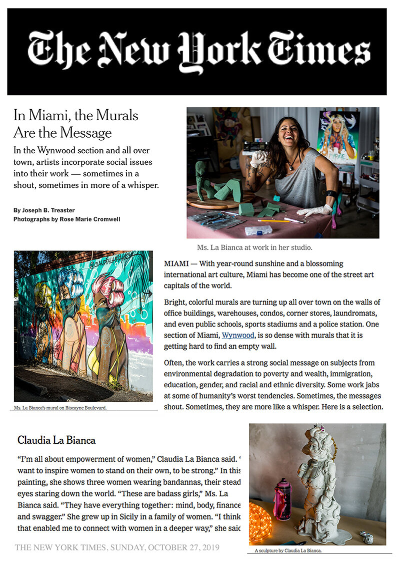 In Miami, the Murals Are the Message - The New York Times