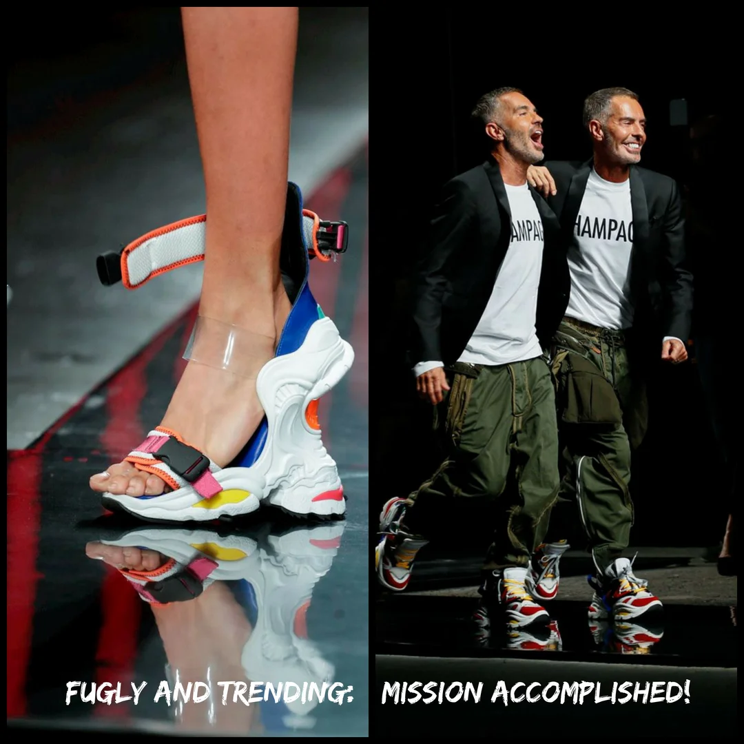De nieuwste fugly sneaker van het Canadese duo Dean en Dan Caten van Dsquared...
