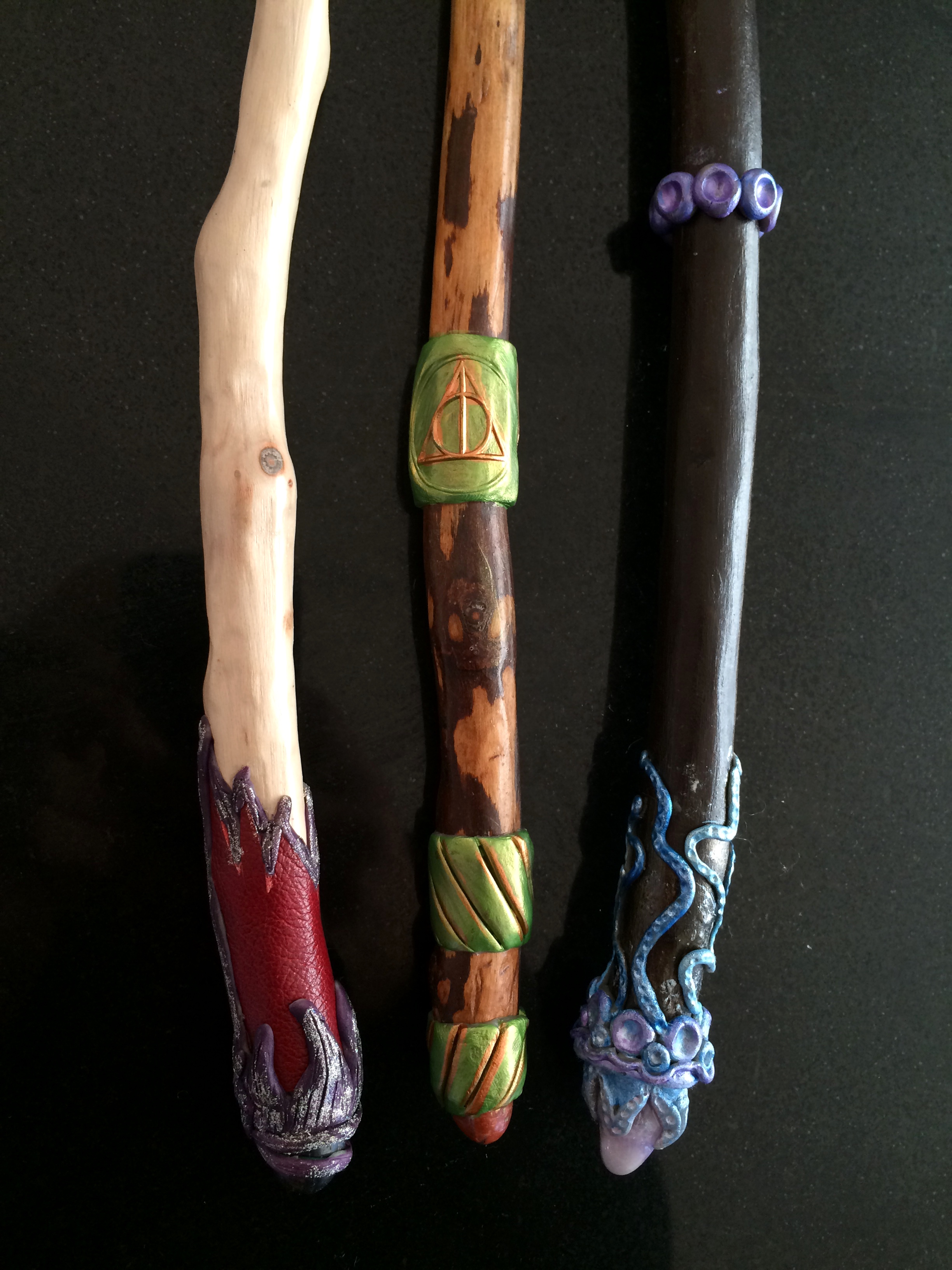 The work of master wandmaker Kirstin Hobbliknob, Headmistress of Fiddleheart Academy.