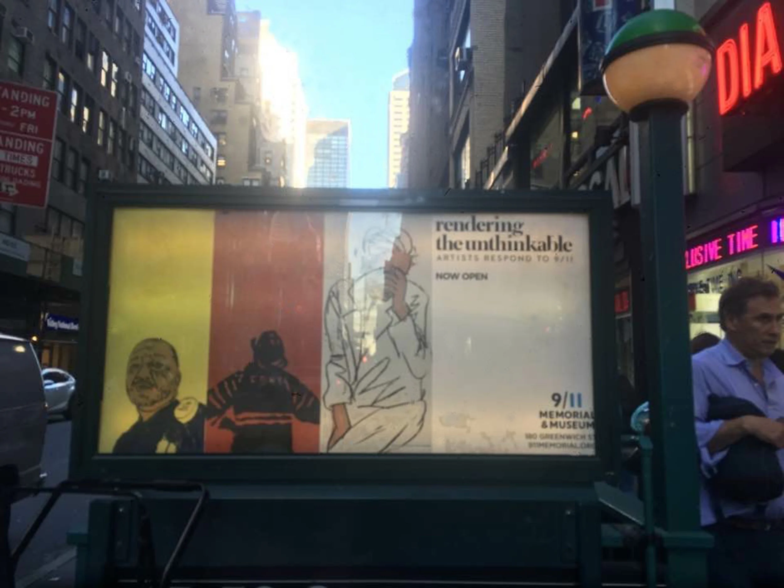 Paintings from Gesture for promotion of Rendering the Unthinkable were used throughout the NYC subways. 