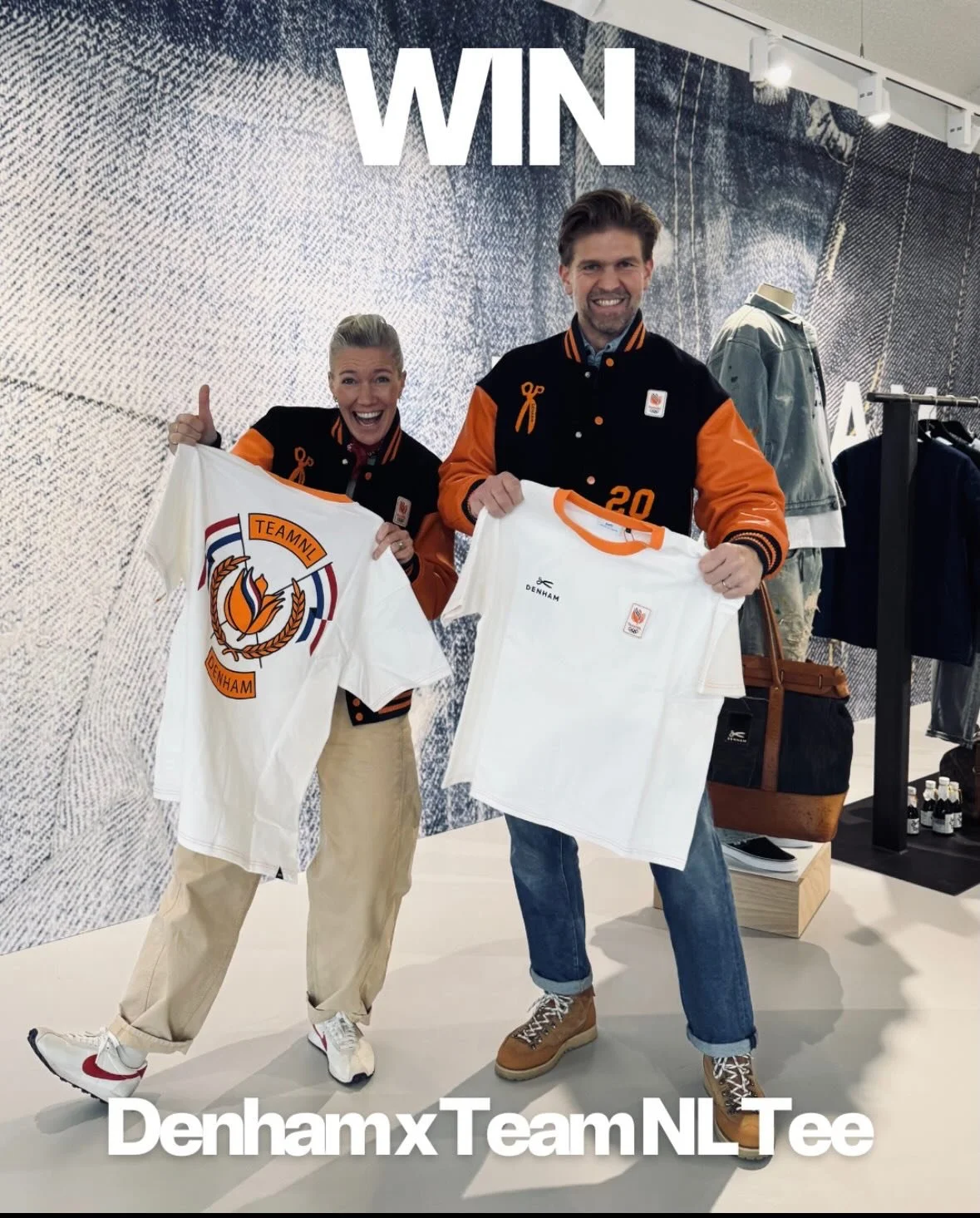 De Olympische spelen zijn bijna afgelopen en daarom hebben wij een gave actie van Denham (de kledingsponsor van het Olympische team🧡)!!

Koop vrijdag of zaterdag een Denham jeans (dames of heren) en maak kans op dit t-shirt wat de spelers ook dragen