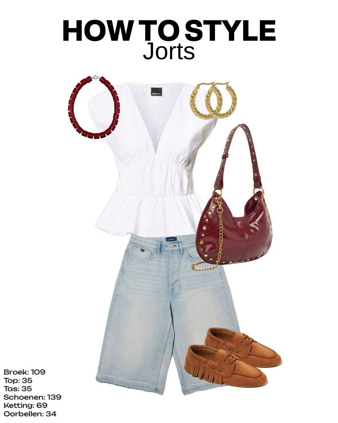 Tijd voor de (iets langere 😉) korte broek ☀️
Maar hoe stijl je de &lsquo;jort&rsquo;? 
Welke outfits zouden jullie kiezen? 

#jorts #mooiweer #kortebroek #outfitinspo