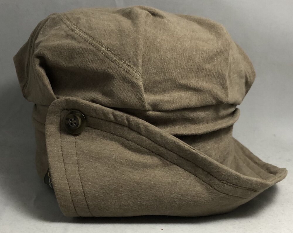 Sassy Beret, Tan, Cotton — Sweater Heads