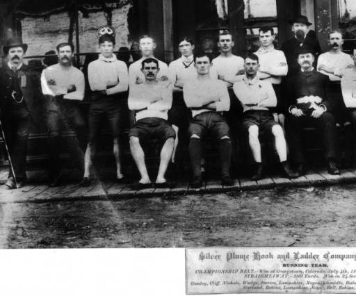 Firefighters of the Silver Plume Hook and Ladder Company