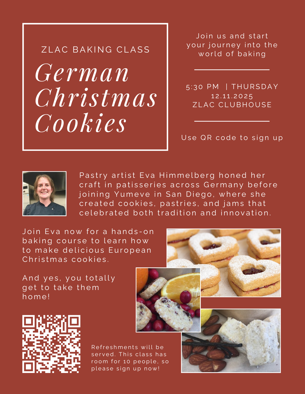 Christmas Cookie Baking Class at ZLAC