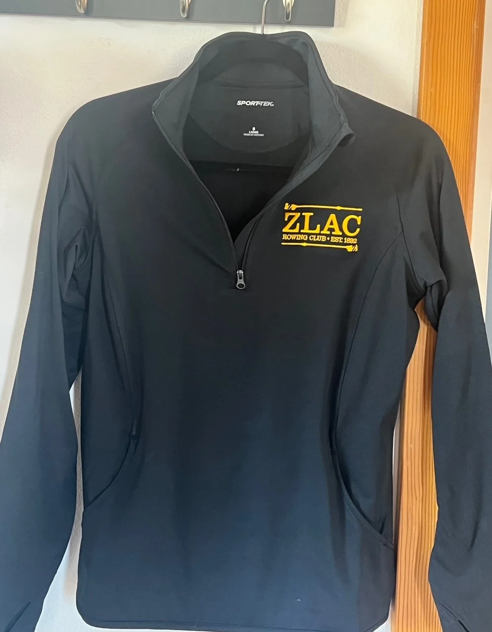 Sport-Tek Quarter-Zip Jacket with Pouch — ZLAC Rowing Club