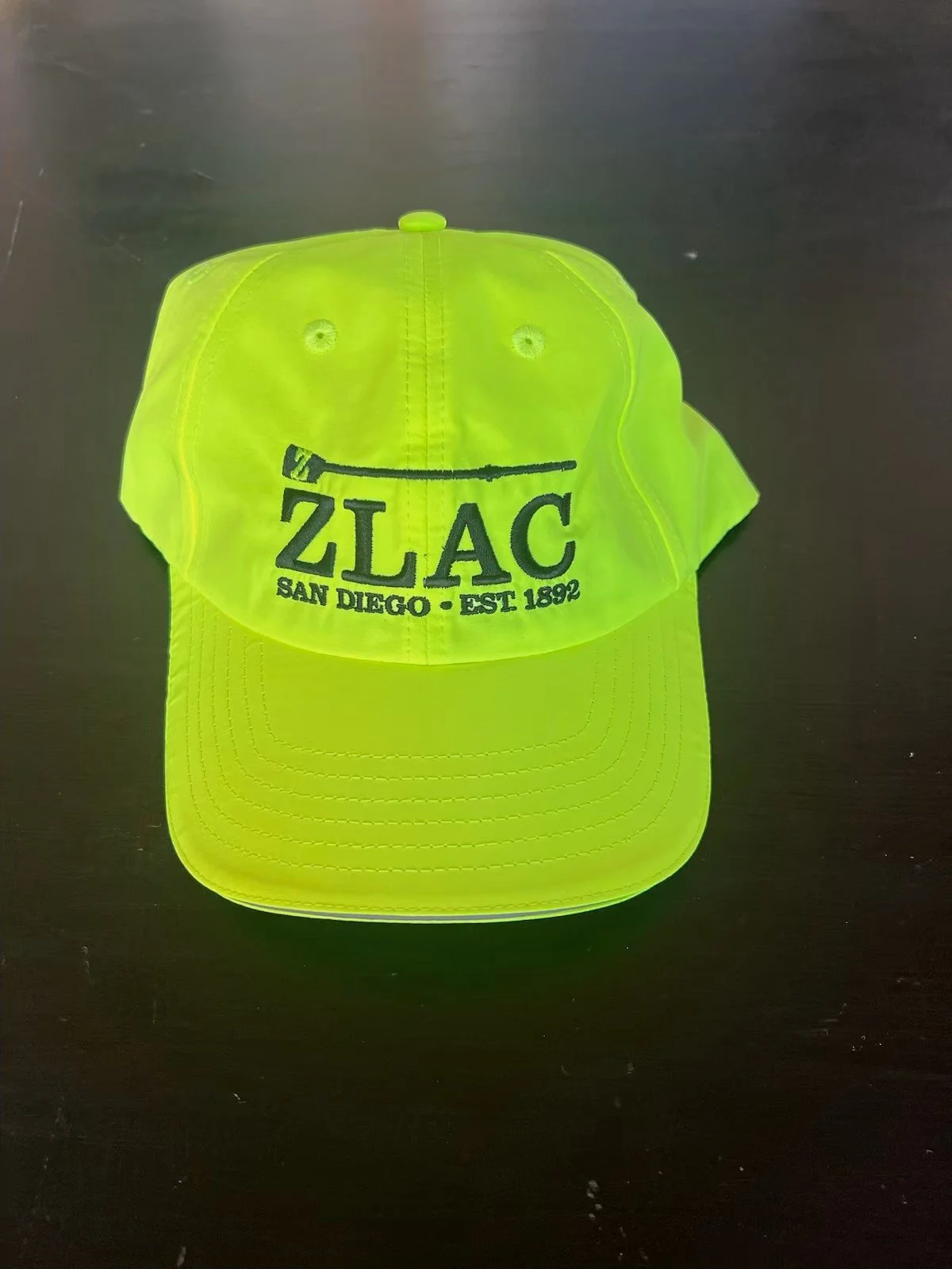 Neon Yellow Reflective ZLAC Baseball Cap