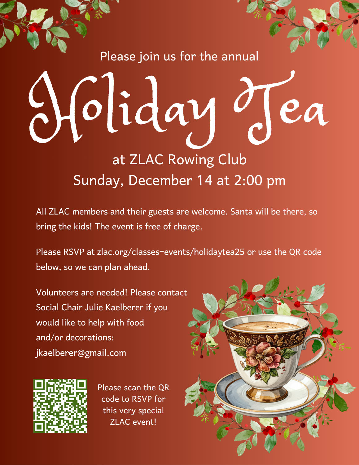 2025 Annual Holiday Tea at ZLAC