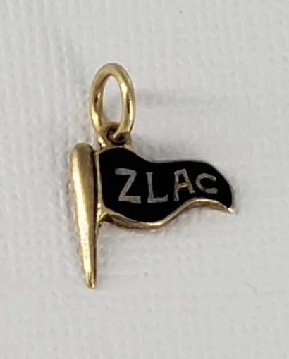 14K Gold Burgee Charm/Pendant - Small