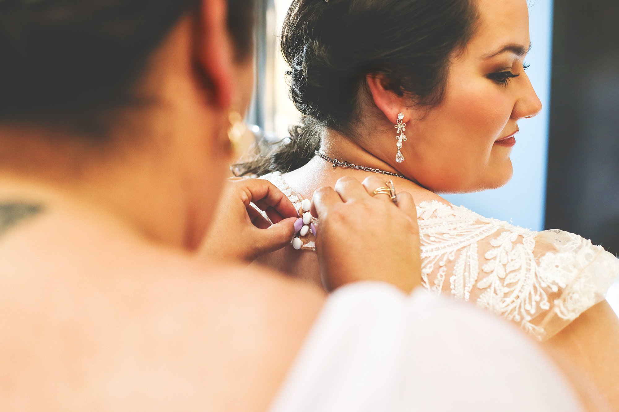 bride getting ready