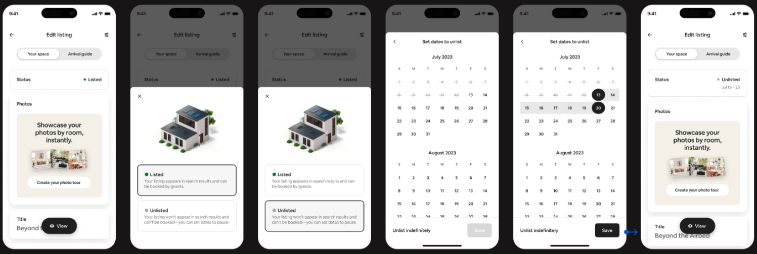 Airbnb Listing Status Flow