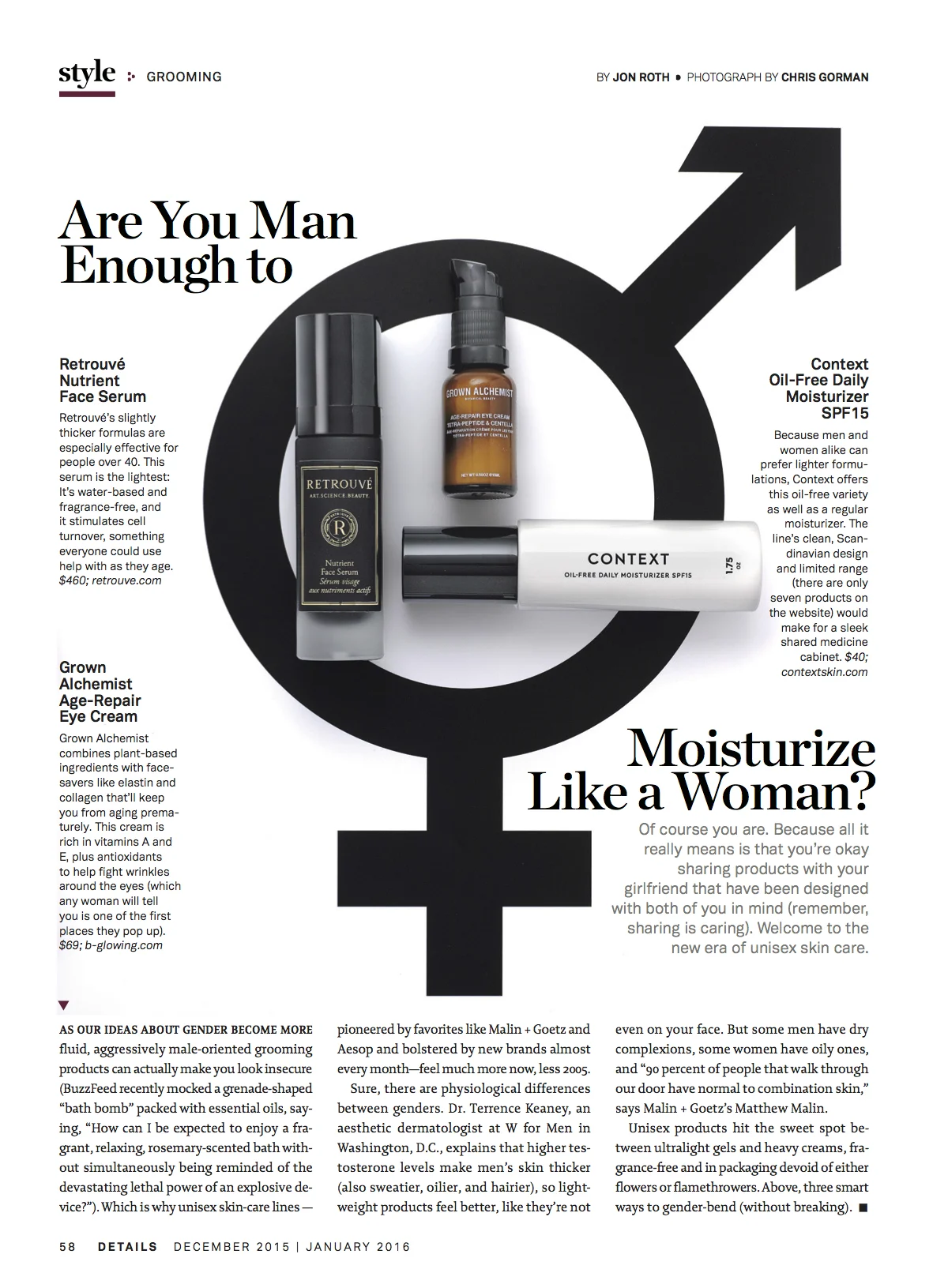 Are You Man Enough to Moisturize Like a Woman?