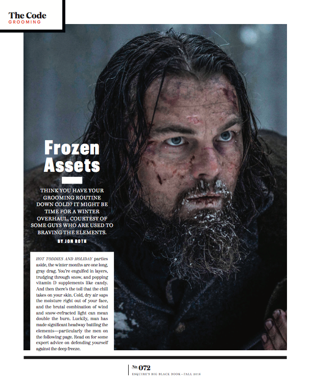 Esquire - Cold Weather Grooming
